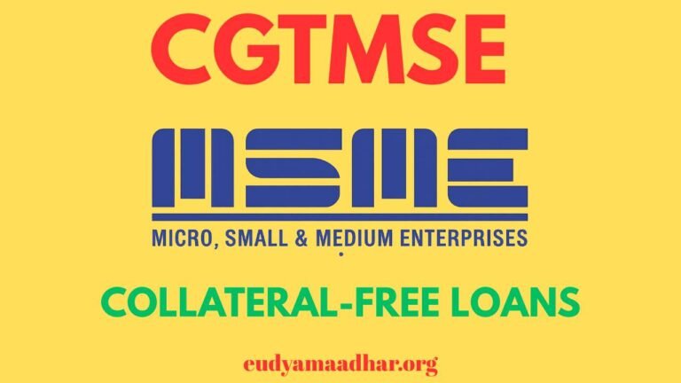 CGTMSE Collateral-Free Loans