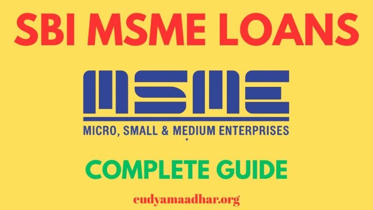 SBI MSME Loans